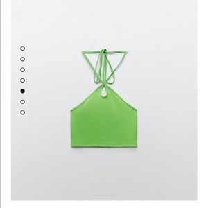 Zara Green Halter Top